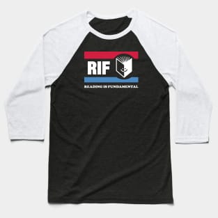 RIF - Reading is Fundamental 70s Design Baseball T-Shirt